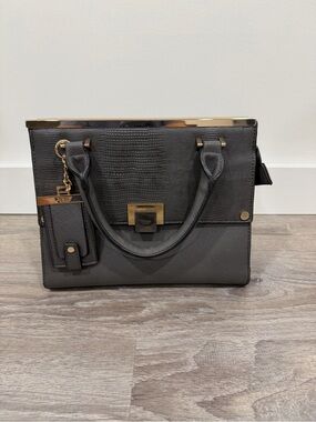 Dune London Satchel Handbag with Gold Hardware